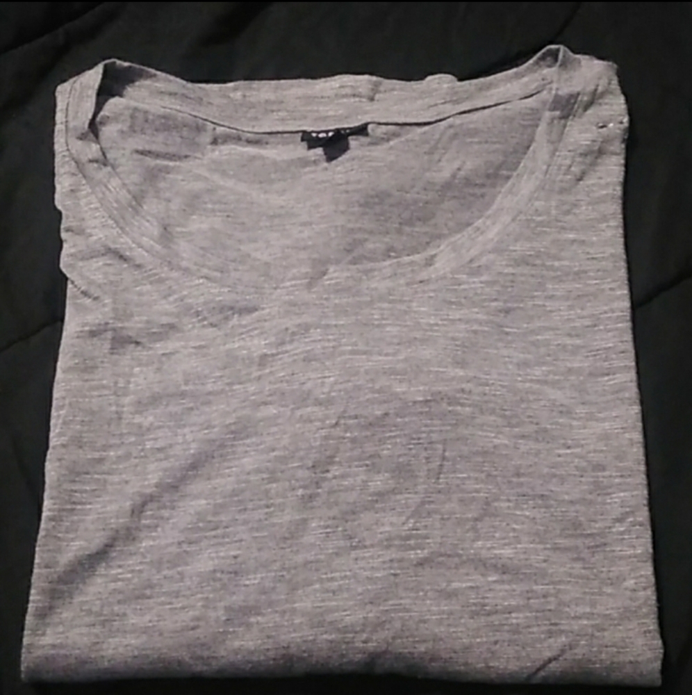 Torrid Beaded Embroidered Gray Top Size 2